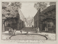 KG 06239
<br/>
Het midden van 't Starrenbos na't Huys..
<br/>
<em>Moucheron, Isaac de (1667-1744)</em>